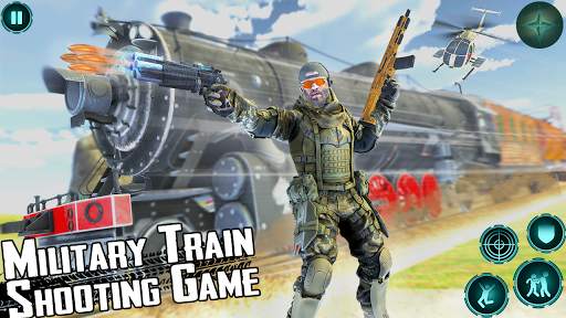 Military Train Shooting Game: Euro Train Simulator 1 تصوير الشاشة