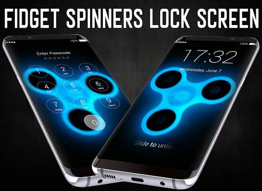 Fidget Spinners Lock Screen 1 تصوير الشاشة