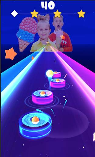 Diana and Roma tiles hop Funny kids screenshot 4