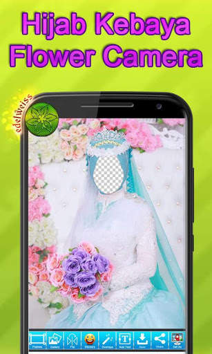 Hijab Kebaya Flower Camera screenshot 4