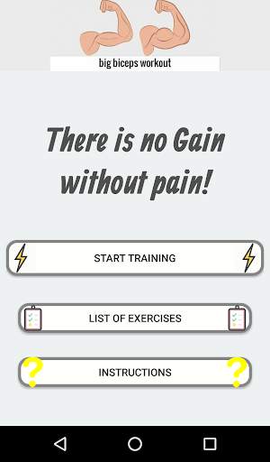 Big biceps workout,free workouts screenshot 1