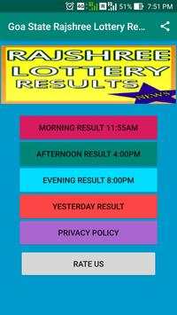 Goa State Rajshree Lottery Result & News App screenshot 3