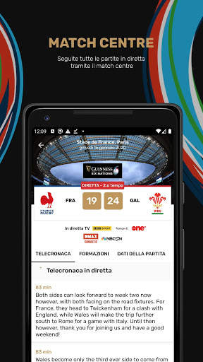 App del Guinness Six Nations ufficiale screenshot 4