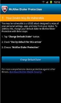 McAfee Dialer Protection screenshot 1