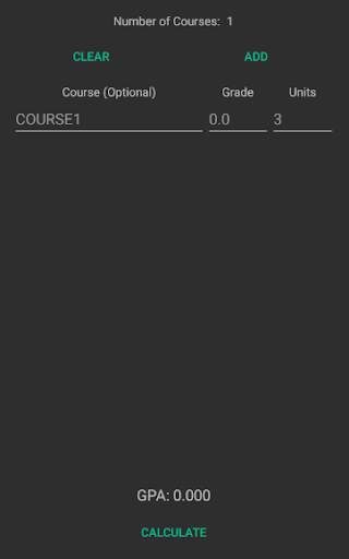 GPA Calculator screenshot 1