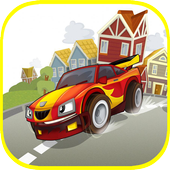 Racing speed car icon