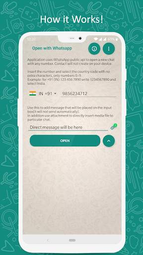 Chat Launcher - Open chat without saving number screenshot 3