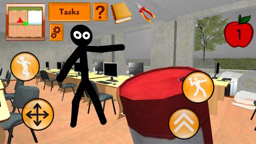 Stickman Teacher. Neighbor School Escape 3D screenshot 1