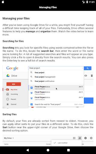 Learn Google Drive 4 تصوير الشاشة