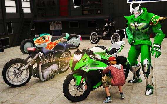 Moto Robot Transformation: Bike Mechanic Game 2018 screenshot 7