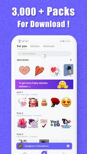 Anim live sticker-WAStickerApp screenshot 4