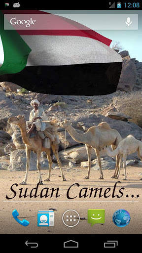 Sudan Flag Live Wallpaper screenshot 2