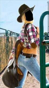 New Cowgirl Photo Editor 3 تصوير الشاشة