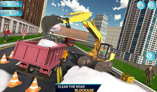 Mega Snow Excavator Machine Simulator 20 screenshot 7