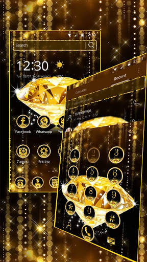 Gold Diamond Theme Wallpaper screenshot 3
