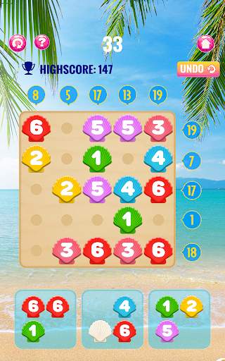 Number puzzle game – Beach *Gold Edition screenshot 12