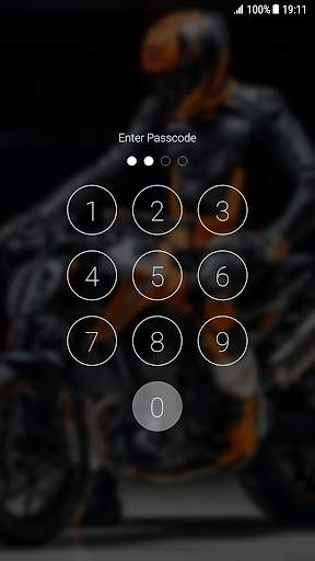 Motorbike Pattern Lock Screen screenshot 4