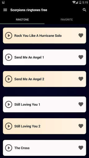Scorpions ringtones free (offline) screenshot 2