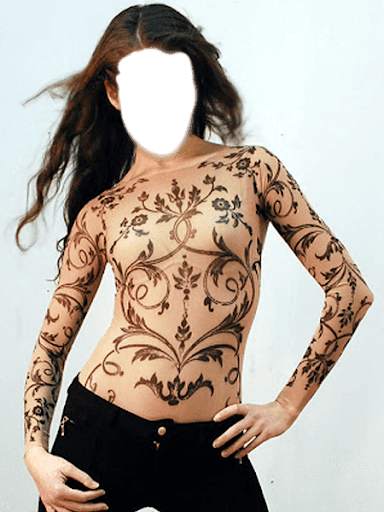 Women Tattoo Face Montage 4 تصوير الشاشة