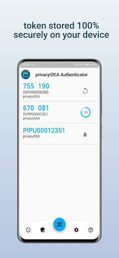 privacyIDEA Authenticator screenshot 2