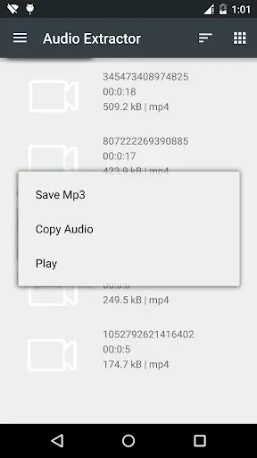 Audio Extractor- MP3 Converter screenshot 1