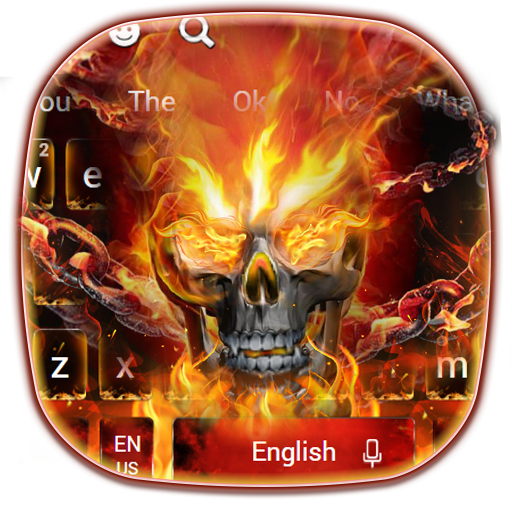 Flame Skull Keyboard icon