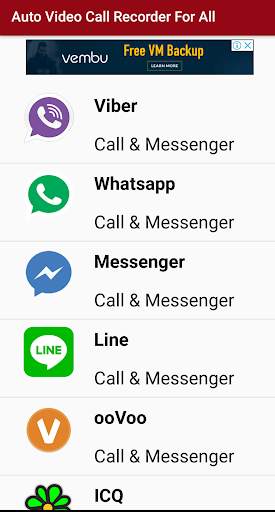 Video Call Recorder : Automatic and Free screenshot 2