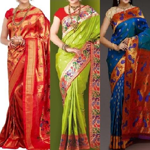 Paithani Silk Saree Designs. иконка