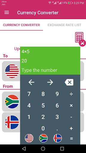 US Dollar To South African Rand and ISK Converter screenshot 5