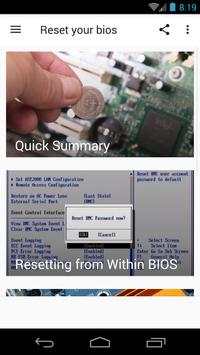 Reset your BIOS screenshot 1