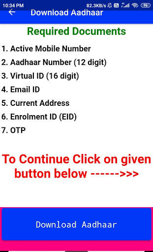 Aadhaar Card App 2021: Status, Download, Update screenshot 4