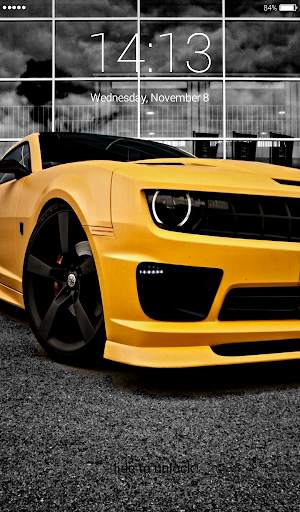 Racing car Lock Screen screenshot 1