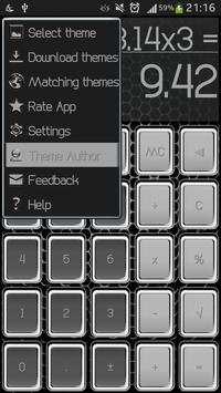 Metal Frame SCalc Theme 2 تصوير الشاشة