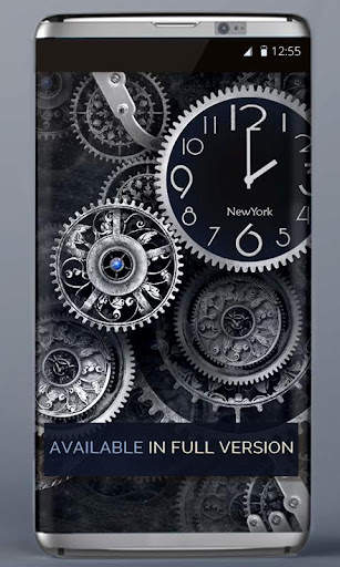 FREE Black Clock LiveWallpaper screenshot 4