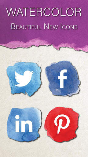 Aquaticons - Watercolor Icon Pack for Launchers screenshot 1