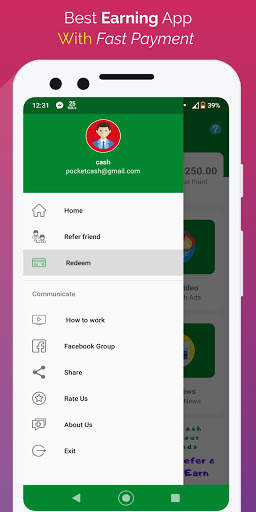Pocket Cash: Make Money Online App screenshot 1