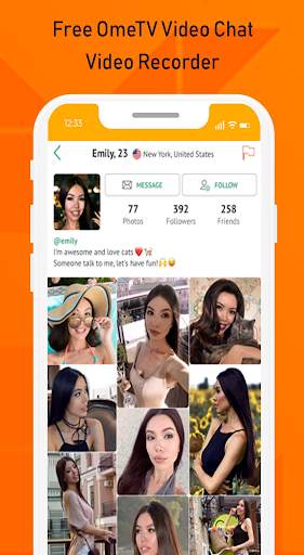 Free Video Chat for Strangers OmeTV Video Recorder screenshot 3