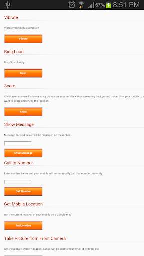 Control/Track My Phone Remotely screenshot 4