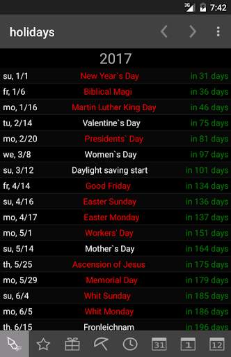 Endless Calendar 5 تصوير الشاشة