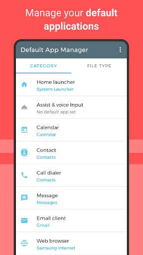 Default App Manager Lite screenshot 1