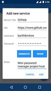 Mini Password Manager screenshot 4