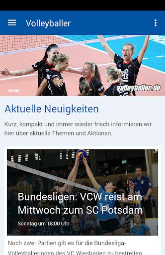 Volleyball App volleyballer.de screenshot 1