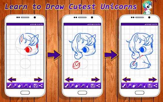 Learn to Draw Cutest Unicorns screenshot 3