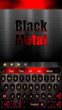 Black Metal Keyboard Theme screenshot 4