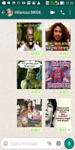 3000 Stiker WA Perang Gambar Sunda WAStickerApp 4 تصوير الشاشة