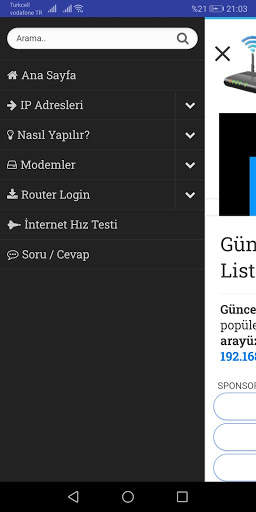 192.168.1.1 - 192.168.l.l Giriş / Login Admin WiFi screenshot 5
