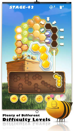 Bee Nest Puzzle - Hexagon Block Games, 3000 Jigsaw screenshot 3