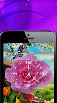 Flower clock live wallpaper screenshot 4