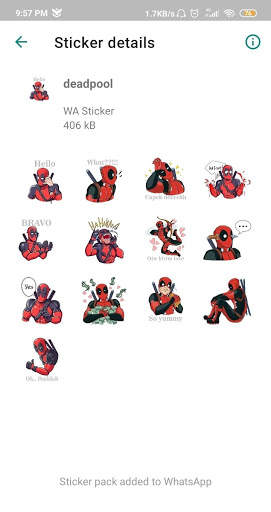 Superhero WA Sticker Apps screenshot 7