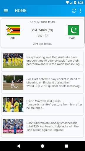 CricOne - Fast Live Cricket Score,Commentary,Tips screenshot 1
